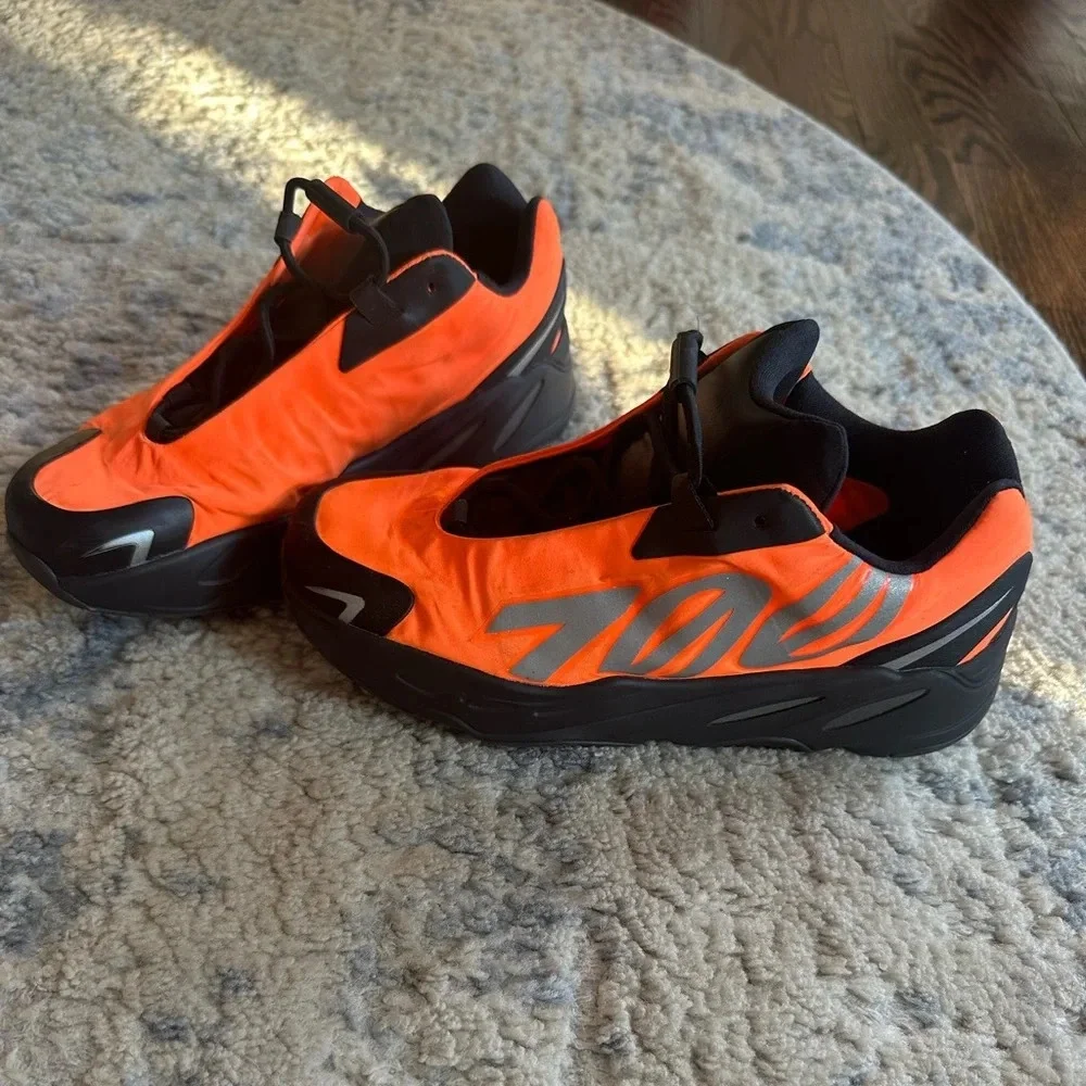 Adidas Yeezy Boost 700 MNVN Orange Tech Runner Y2K Streetwear Sneakers 3.5